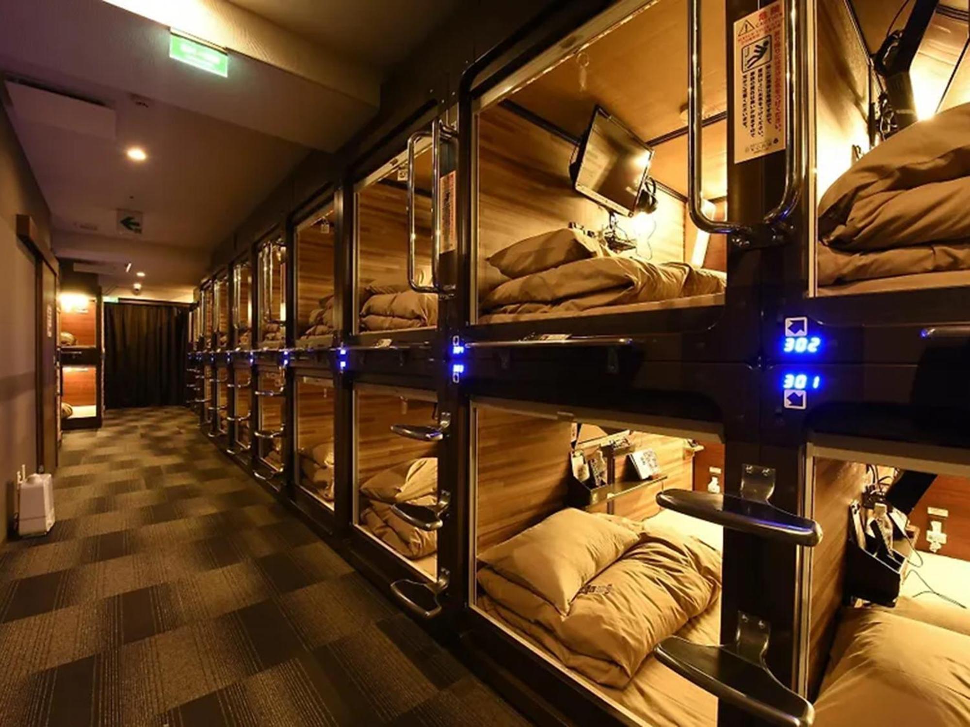 Capsule Hotel Anshin Oyado Premium Nagoya Sakae Exterior foto